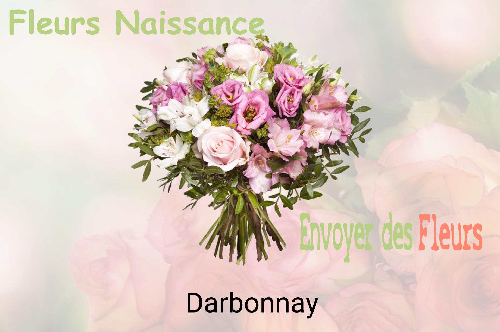 Bouquet de fleurs de naissance livré à Darbonnay